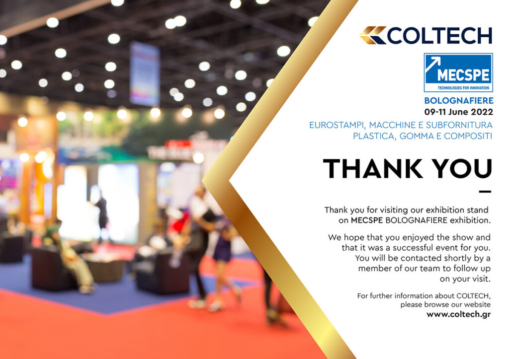 coltech | Thank you for visiting our exhibition stand on MECSPE ...